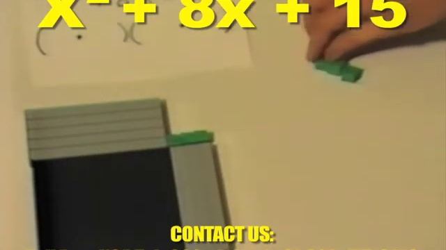 Algebra solving X+8x+15 Mortensen Math, Kids Montessori K-12 Homeschooling tutorial video