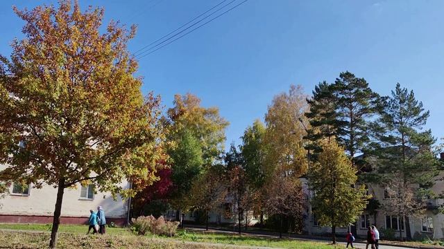 Осень в городе. Футаж.