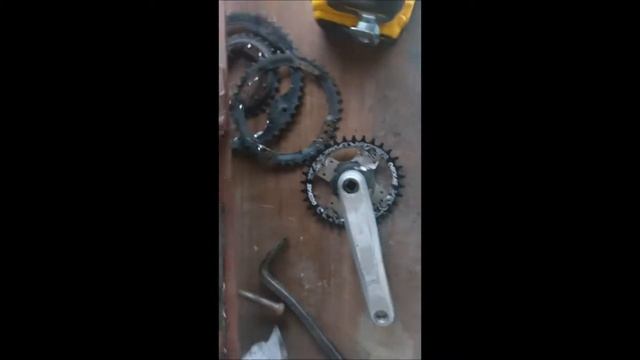 How to reuse old shimano tourney crankset