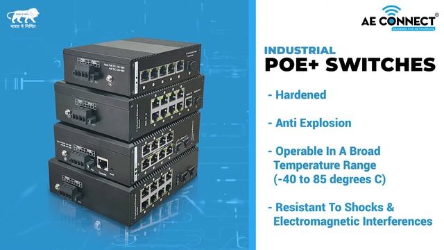 Gigabit Industrial PoE+ Switch : Unmanaged & Managed Industrial PoE+ Switch