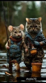 Дружба кота и мышки