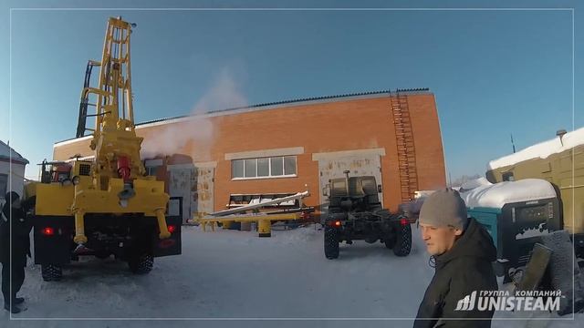 Буровая установка УРБ 2А2 с усиленной кареткой на шасси Камаз 43118
