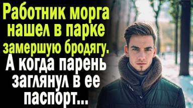 Работник морга нашел в парке замерзшую бродягу. А когда парень заглянул в ее паспорт...