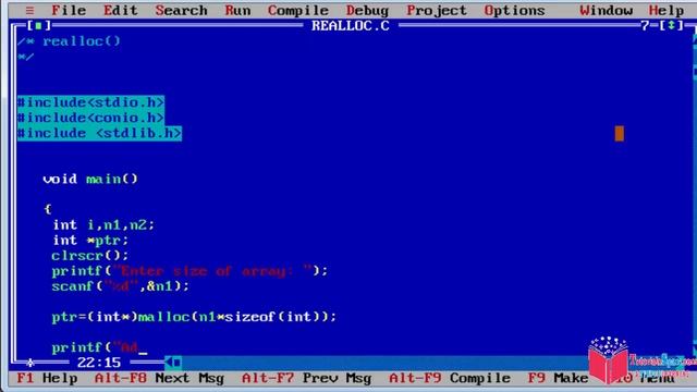 53- Dynamic Memory Allocation In C Programming Language In HINDI | Realloc Function In C Programmin