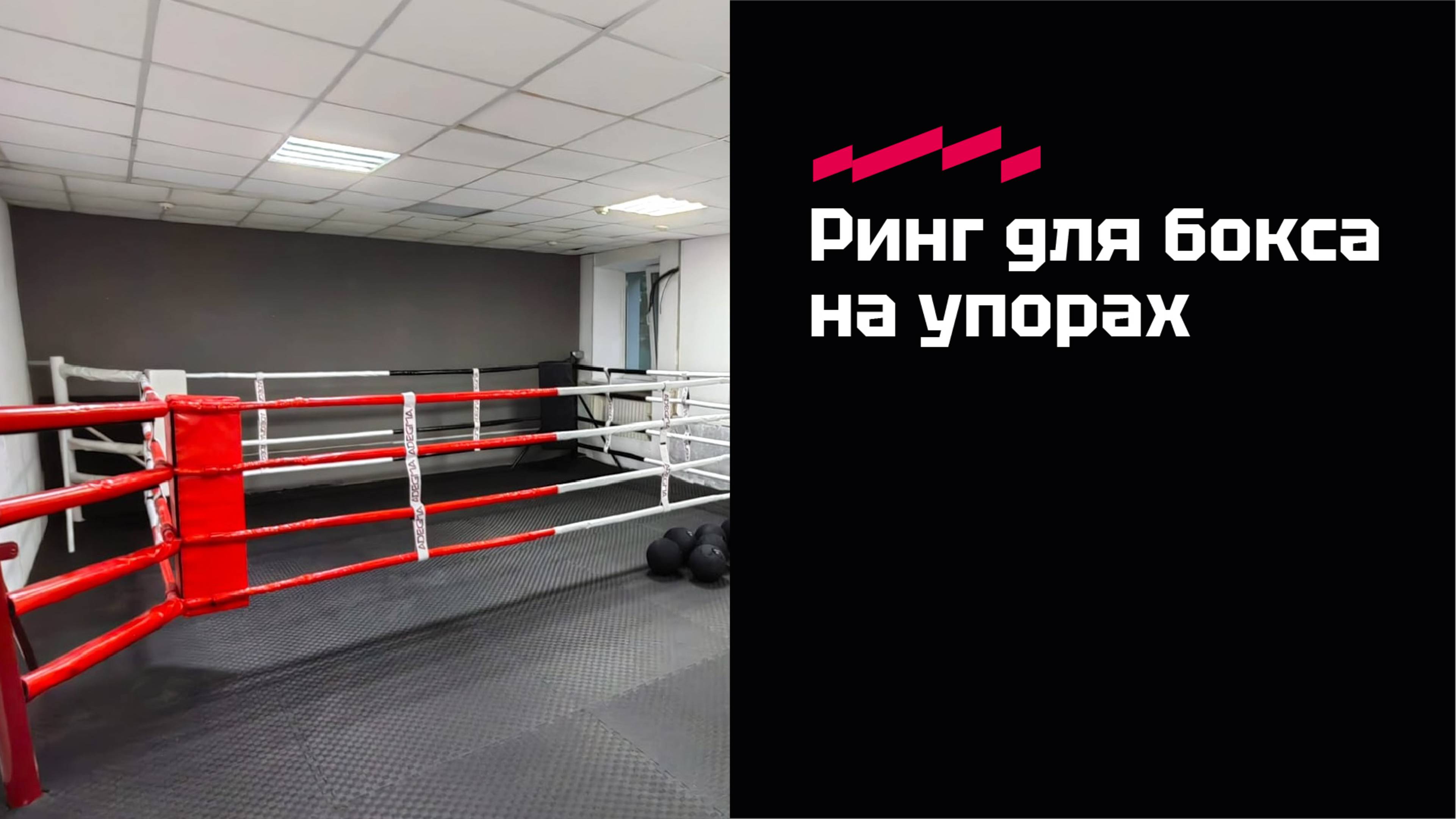 Боксерский ринг на упорах Адегма