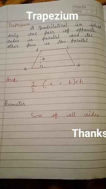 area perimeter of trapezium#shorts #subscribe #like