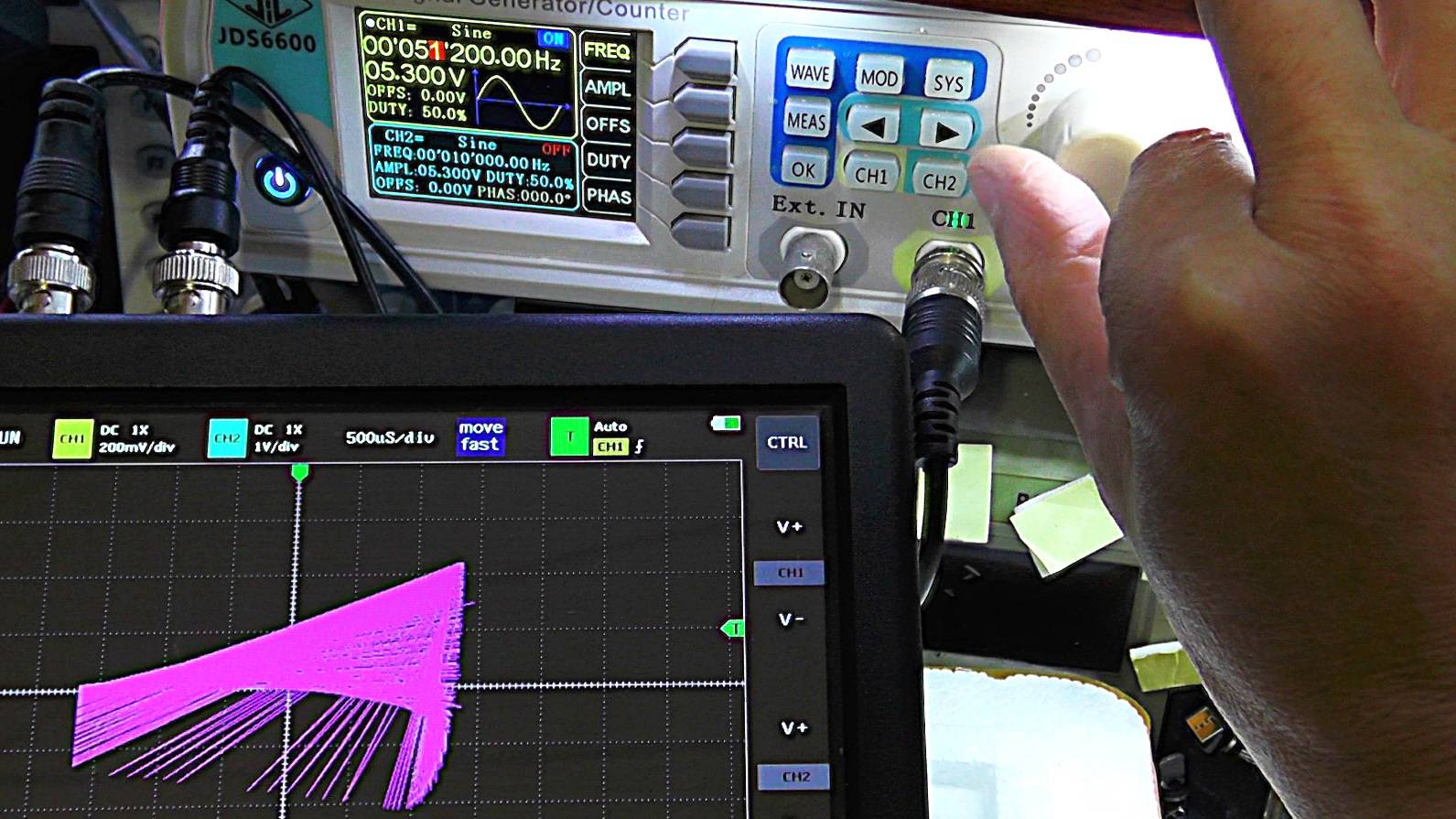 Характеристики деталей на различных частотах, ВАХМЕТР из осциллографа и приставка curve tester