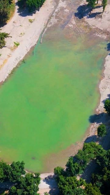 Комсомольское озеро наполняют водой, Карагачевая роща, Бишкек  #кыргызстан #аэросъемка  #drone