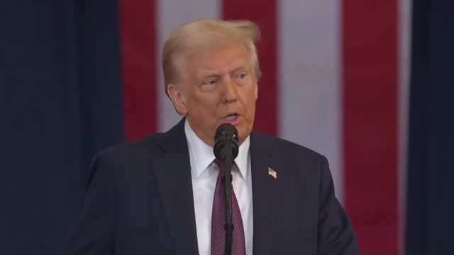 Инаугурационная речь Дональда Трампа 20 января 2025 года.
