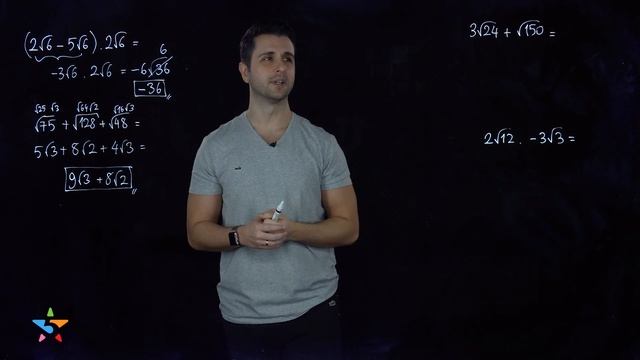 Ozan Alper 8. Sınıf Matematik Kareköklü Sayılar 2: Kareköklü İfadelerde 4 İşlem, Lightboard ile Der