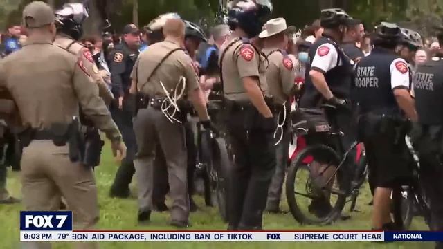 UT Austin rally: Texas DPS arrests more than 30 people on campus | FOX 7 Austin