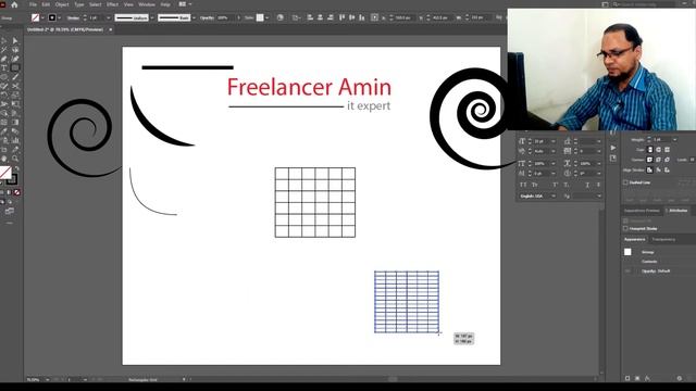 Adobe illustrator tutorial for beginner Part 6 (Line Segment tool)