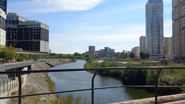 Речка в новом квартале.