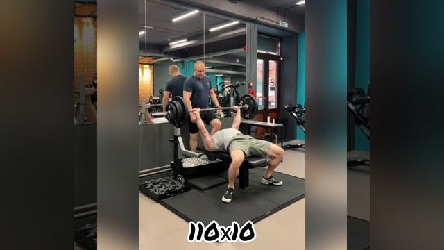 Жим лёжа. Рябухин Александр. 110 кг.
