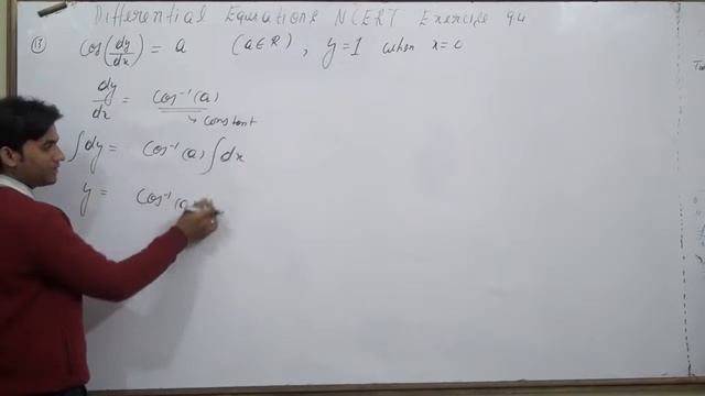 For each of the differential equation find a particular solution satisfying the given condition: co