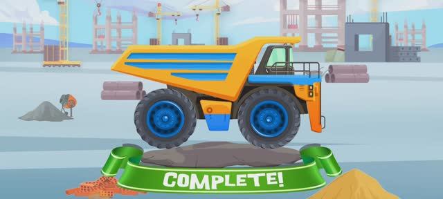 Мульт веселая детская игра с грузовиком.