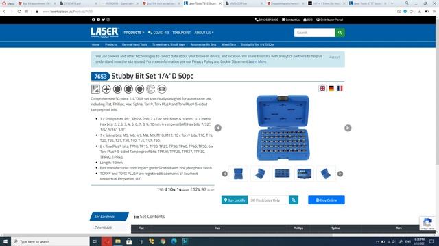 Wurth, Proxxon, Laser, Vim, KS Tools - 1/4 Drive Bit & Stubby Socket Sets (Online Review)