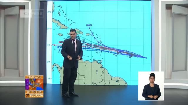 Parte del Tiempo al Mediodía en Cuba: 20/06/2023