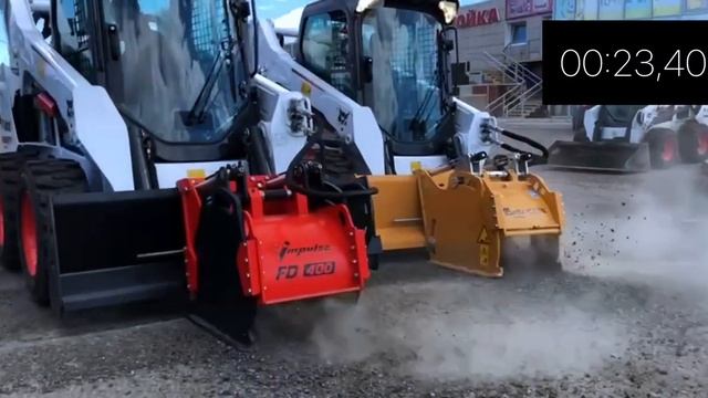 Дорожные фрезы Impulse FD 400 и Delta P400SL соревнуются на дорогах Красноярска.