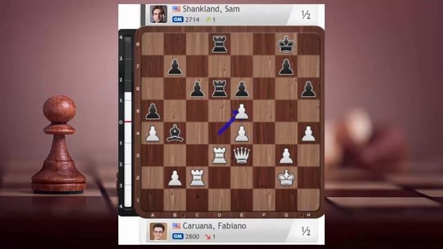 Fabiano Caruana (2800) vs Shankland Sam (2714) || U.S. Championship 2021 - R11