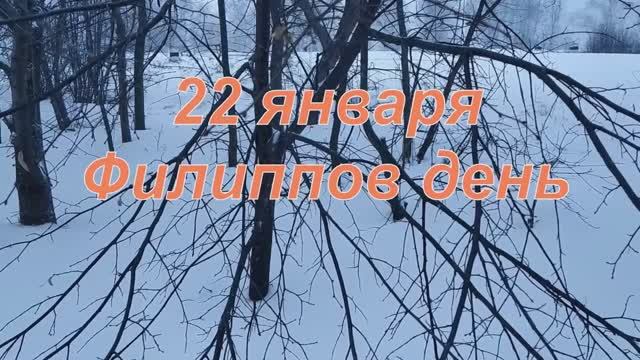 Сегодня, 22 января, Филиппов день! Узнай, как притянуть удачу!