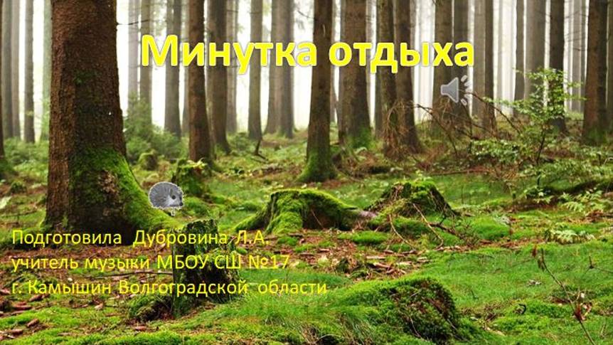 Минутка одыха Ёжик