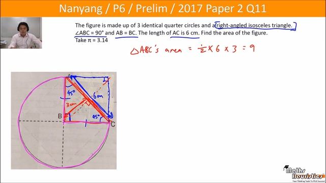 How to find the area of a circle when radius is not given