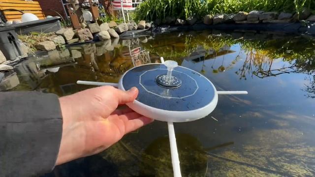 Boadw LED Solar Fountain 5.5 W 215 mm Solar Fountain 3300mAh Battery Solar Unboxing and instruction