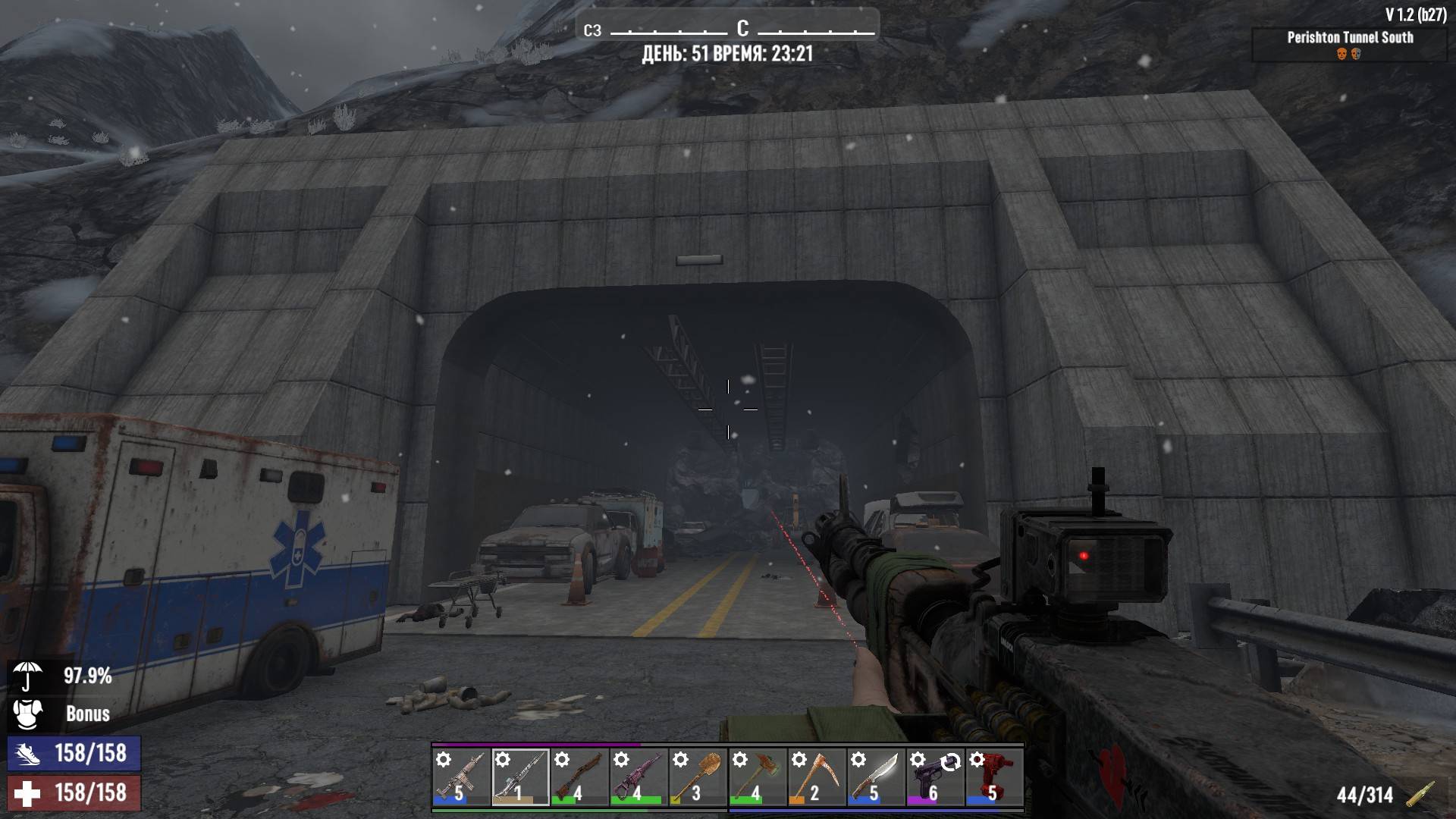 7 days to die, восстанавливаем тоннель