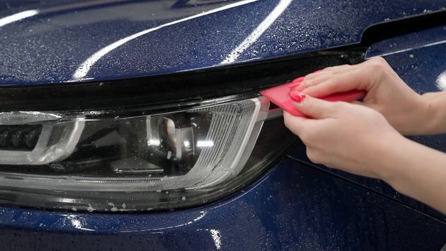 Как наклеить полиуретановую защитную пленку Brontero на фары Chery Tiggo 8 Pro