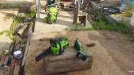АКБ greenworks разрядил до конца