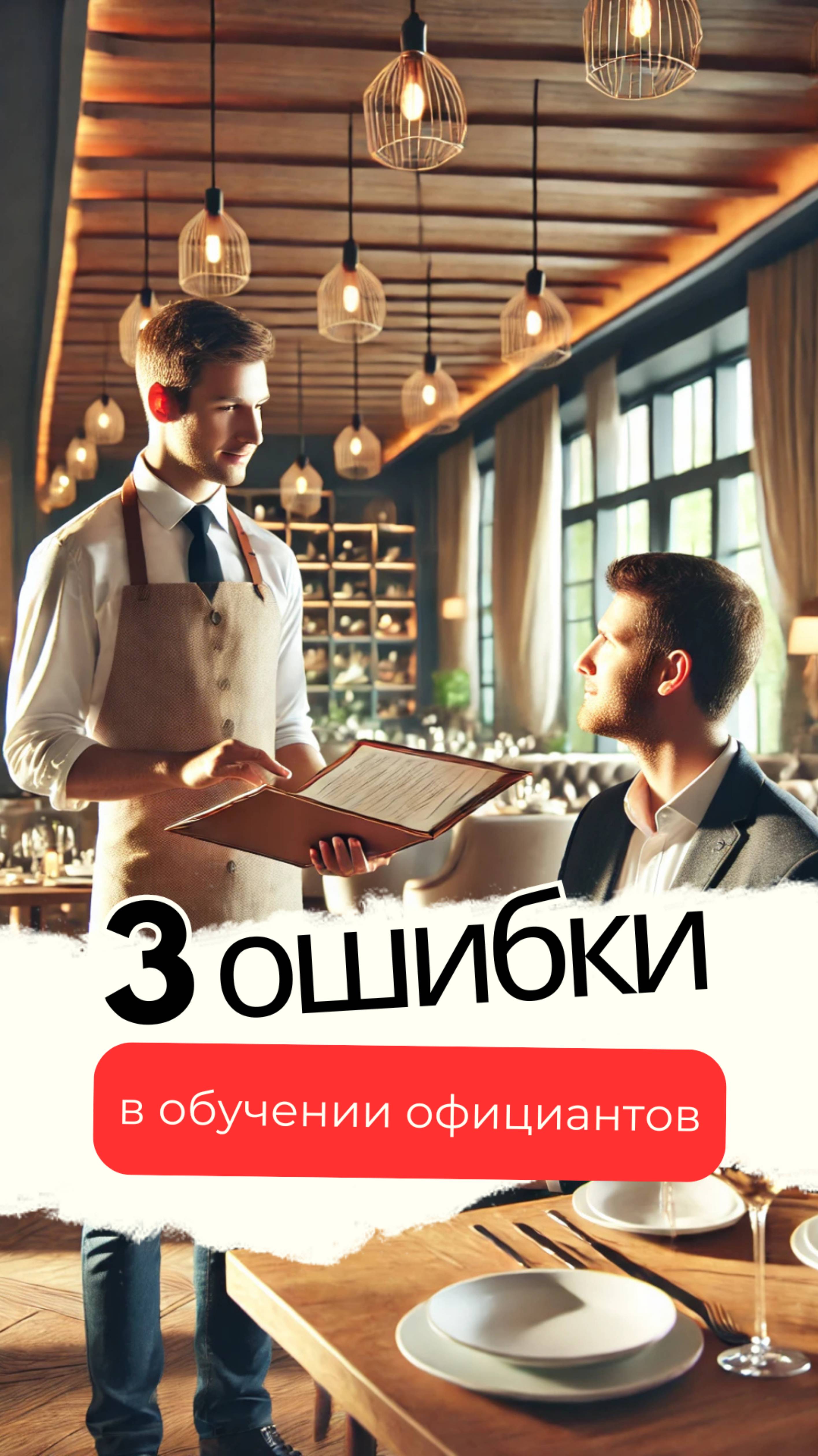 3 ошибки в обучении официантов, которые отпугивают клиентов!
