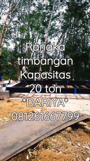rangka timbangan Ramp sawit kapasitas 20 ton