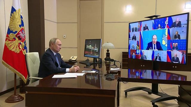 Владимир Путин. Совещание с постоянными членами Совета Безопасности 20 января 2025 года