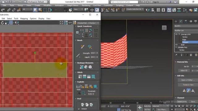 Unwrap UVW Wooden Texture in 3DS Max