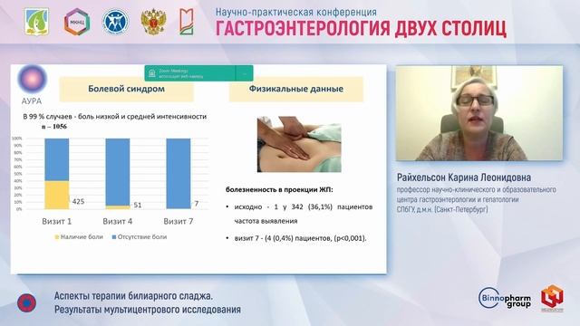 Райхельсон Карина Леонидовна Аспекты терапии билиарного сладжа. Результаты мультицентрового исследов