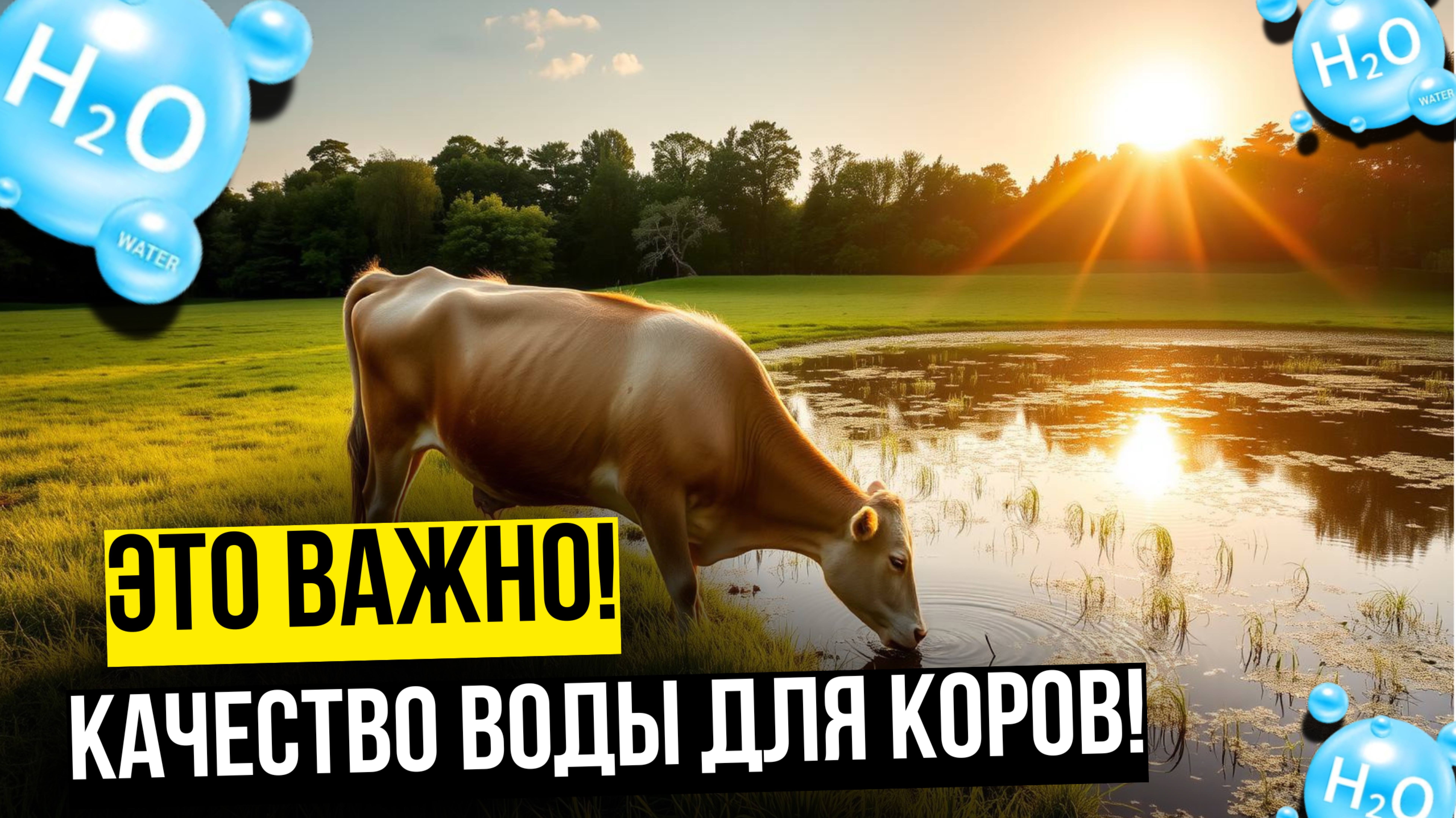 Что нужно знать о качестве воды для коров? На какие элементы исследовать?