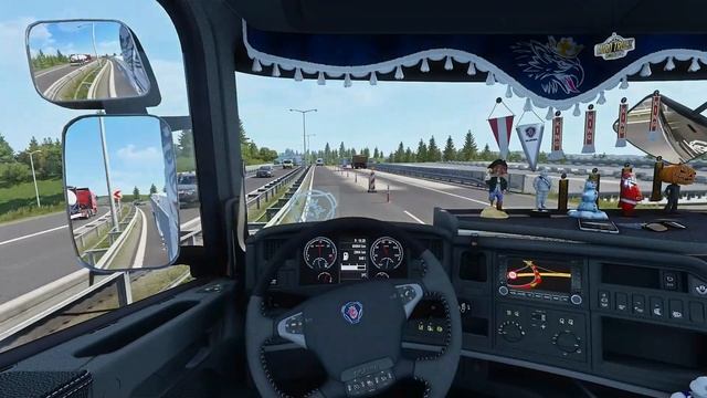 ÖMÜRLÜK SCANIA İLE YOLDAYIZ (Ets 2 1.46 Scania R520 V8 Motor Sesi & Sal Dorse & Roextended Map Modu