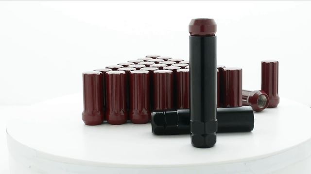 Wrinkle Maroon | 7-Spline Lug Nuts | Venum Wheel - Product Clip