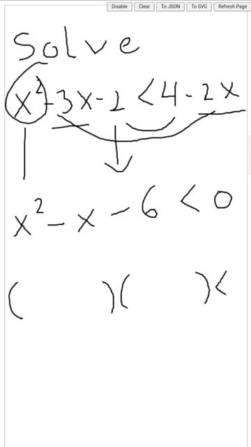 solution the value of x for x2-3x-2v4-2x inequality calculus
