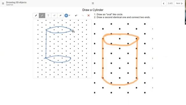 Drawing 3D Shapes on Isometric Paper