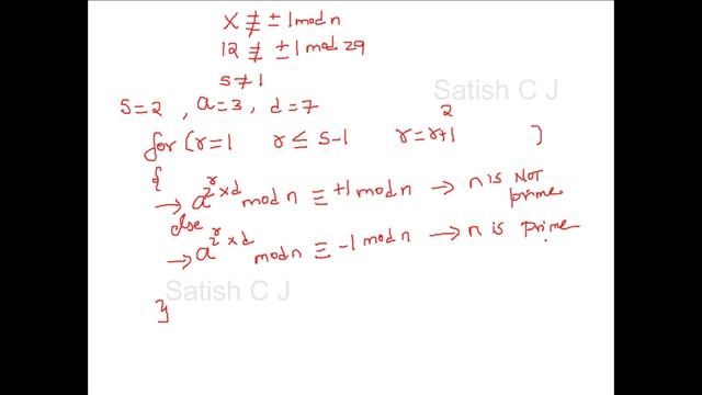 Miller Rabin Primality Test with Examples - Cyber Security - CSE4003