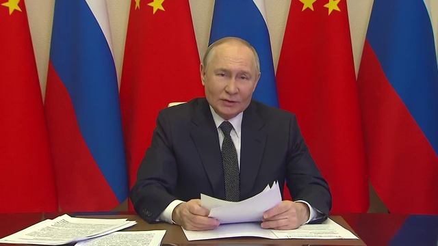 Владимир Путин. Переговоры с Председателем КНР Си Цзиньпином 21 января 2025 года.