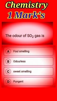 chemical reactions and equations| the odour of so2 gas #imortant #impotantgkquestionandanswer