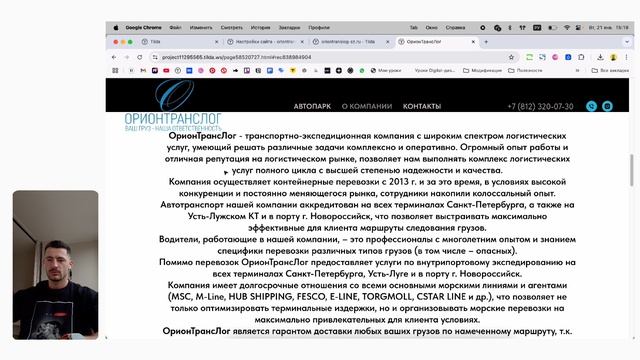 Аудит сайта Oriontranslog