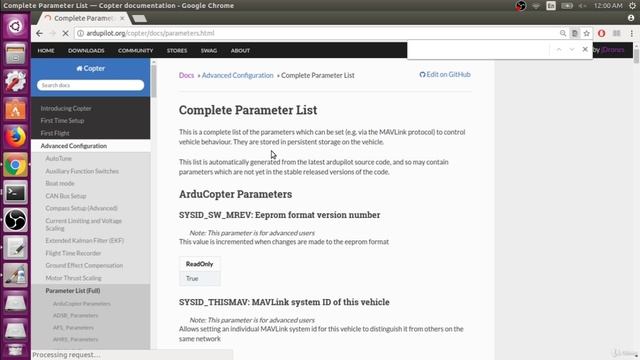 6.7. Parameters in DroneKit