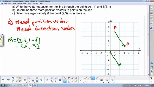 Vector and Parametric Equations in 2D