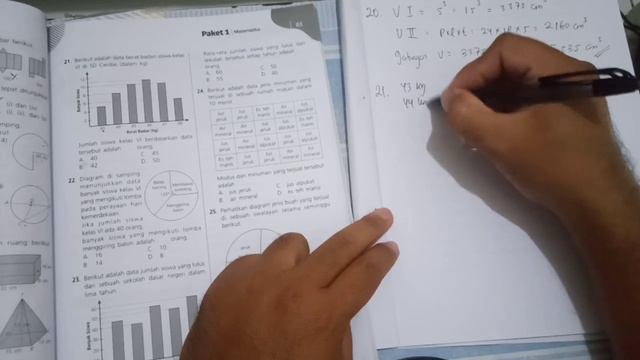 Pembahasan SPM Plus 2024 Matematika (paket 1) nomor 16-25 halaman 82-83