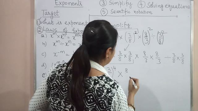 Exponents class 7 and 8