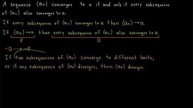 Prove Sequence Diverges with Subsequences | Real Analysis